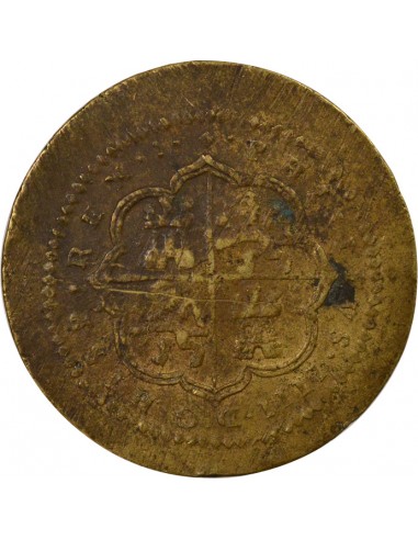 Espagne Felipe IV Poids Monétaire du Real Espagnol 8 Reales Laiton
