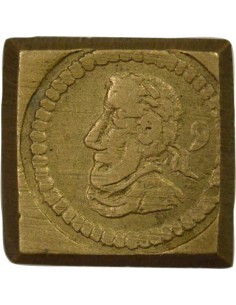 Henri III Poids Monétaire du Teston 1/2 teston Laiton 2