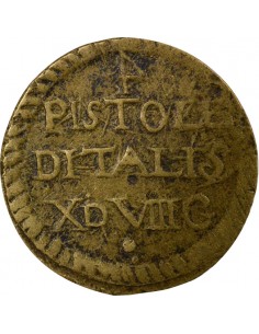 Etats Italiens Poids Monétaire de la Pistole Italienne Quadruple Pistole Laiton 2