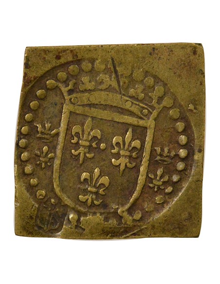 Charles VII Poids Monétaire de l'Ecu d'Or 1 ecu d'or à la couronne Laiton