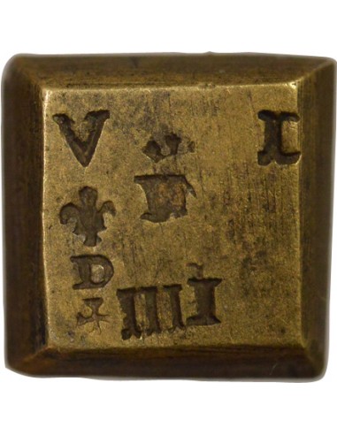 Etats Italiens Poids Monétaire de la Pistole Florentine Pistole Laiton