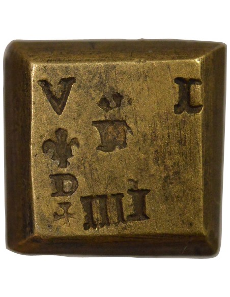 Etats Italiens Poids Monétaire de la Pistole Florentine Pistole Laiton