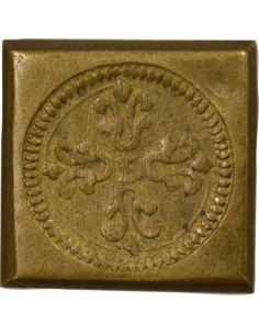 Louis XIII Poids Monétaire du Franc 1/2 franc Laiton 2