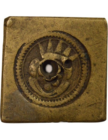 Etats Italiens Balancier Michaud 2 Pistoles Laiton 1660-1680