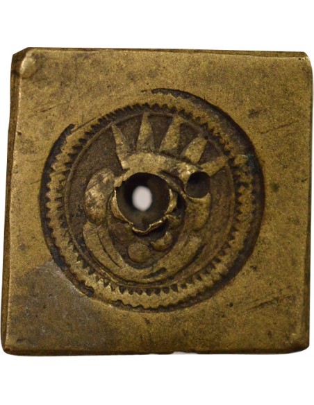 Etats Italiens Balancier Michaud 2 Pistoles Laiton 1660-1680