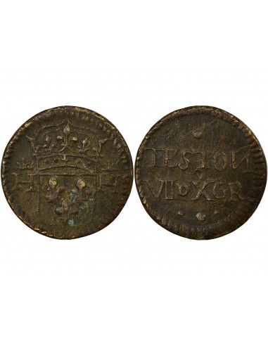 Henri III Poids Monétaire du Teston 1 teston Laiton