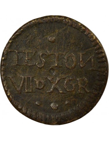 Henri III Poids Monétaire du Teston 1 teston Laiton