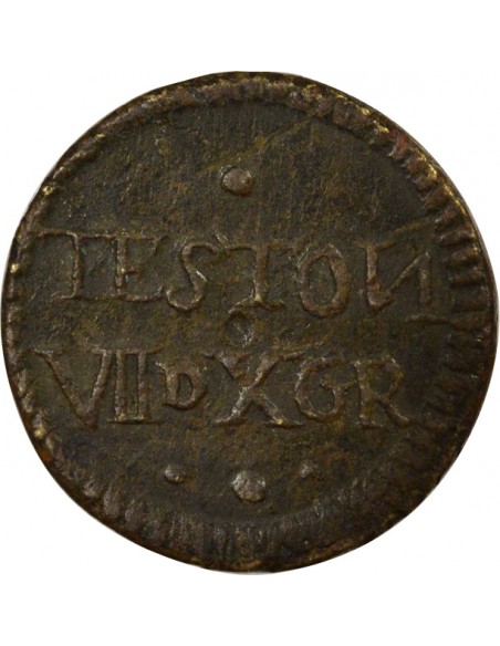 Henri III Poids Monétaire du Teston 1 teston Laiton