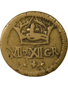 Henri III Poids Monétaire de l'Ecu 1/4 écu Laiton 2