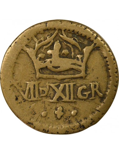 Henri III Poids Monétaire de l'Ecu 1/4 écu Laiton