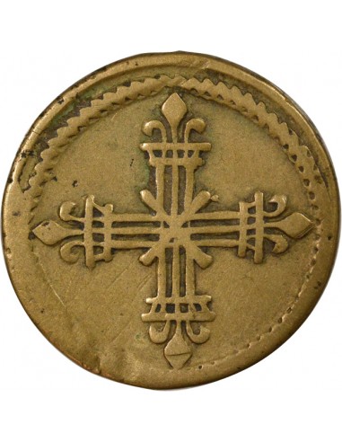 Henri III Poids Monétaire de l'Ecu 1/4 écu Laiton