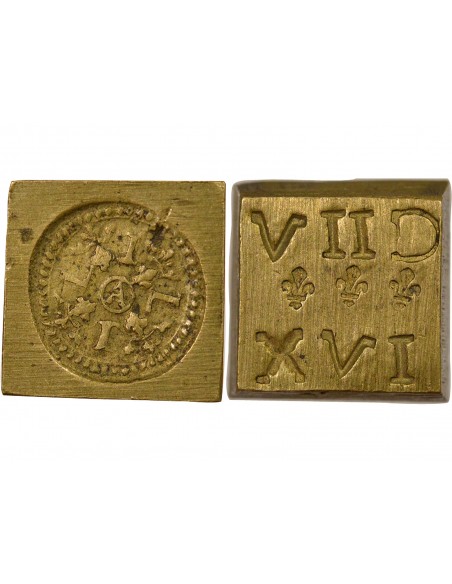 Louis XIV Poids Monétaire du Louis d'Or 1 louis d'or Laiton