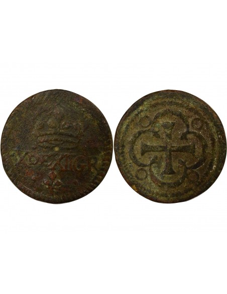 Espagne Charles Quint Poids Monétaire de la Pistole Espagnole 4 Pistoles Laiton