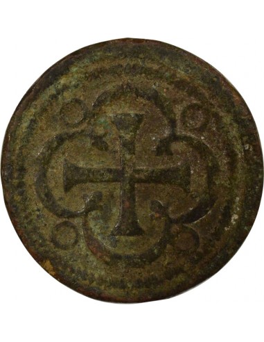 Espagne Charles Quint Poids Monétaire de la Pistole Espagnole 4 Pistoles Laiton