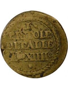 Etats Italiens Poids Monétaire de la Pistole Italienne Pistole Laiton 2