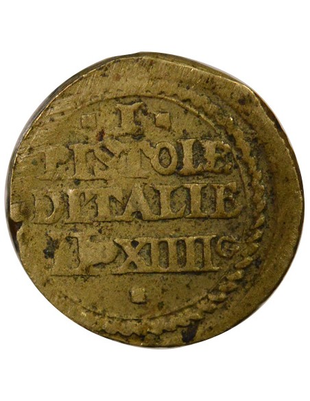 Etats Italiens Poids Monétaire de la Pistole Italienne Pistole Laiton