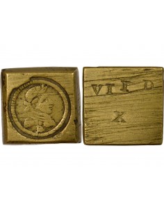 Henri III Poids Monétaire du Teston 1 teston Laiton