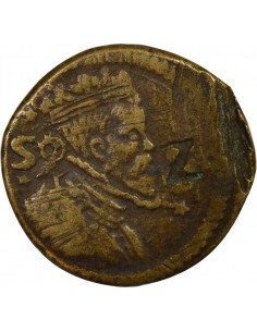 Espagne Charles Quint Poids Monétaire de Charles Quint 2 Pistoles Laiton 2