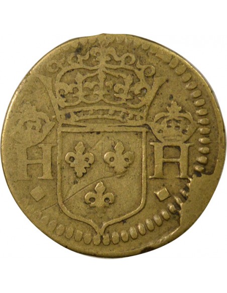 Henri III Poids Monétaire du Teston 1/2 teston Laiton