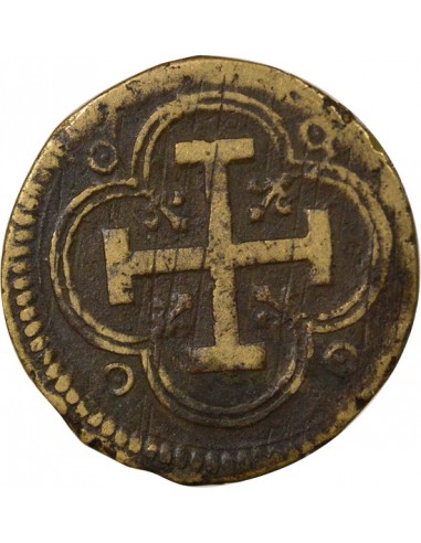 Louis XIV Poids Monétaire de l'Escudo 2 louis d'or Laiton