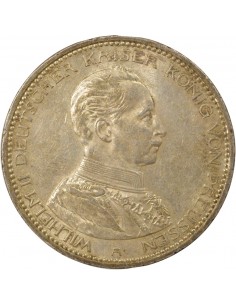 Etats Allemands (Prusse) Guillaume II de Prusse 5 mark Argent 1914 A Berlin 2
