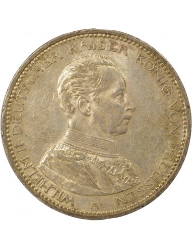 Etats Allemands (Prusse) Guillaume II de Prusse 5 mark Argent 1914 A Berlin