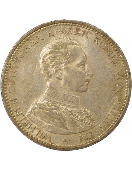 Etats Allemands (Prusse) Guillaume II de Prusse 5 mark Argent 1914 A Berlin