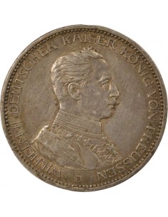 Etats Allemands (Prusse) Guillaume II de Prusse 3 mark Argent 1914 A Berlin 2