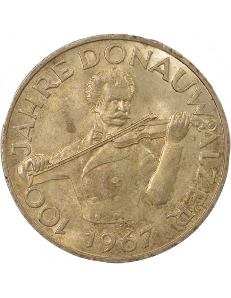 Autriche 100 Ans du Beau Danube Bleu 50 schilings Argent 1867 A Vienne