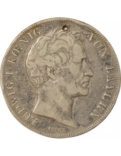 Etats Allemands (Bavière) Louis Ier 2 Gulden Argent 1847 2
