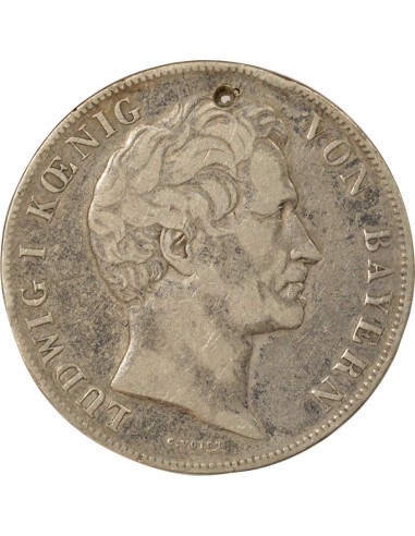 Etats Allemands (Bavière) Louis Ier 2 Gulden Argent 1847