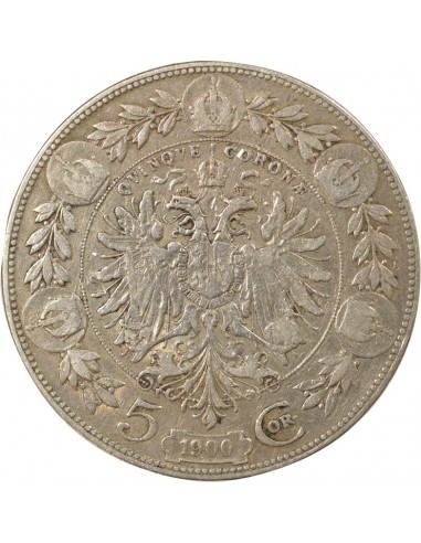 Roi de Hongrie 5 corona Argent 1900 A Vienne