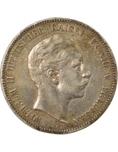 Etats Allemands (Prusse) Guillaume II de Prusse 5 mark Argent 1903 A Berlin