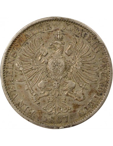 Etats Allemands (Prusse) Guillaume Ier de Prusse Vereinsthaler Argent 1867 A Berlin
