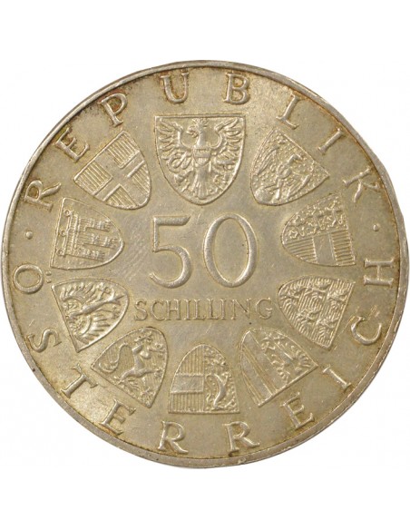 Autriche Franz Schubert Franz Schubert 50 schilings Argent 1978 A Vienne