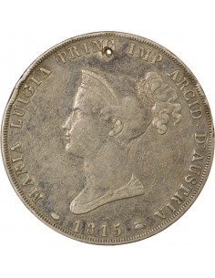 Etats Italiens Marie-Louise d'Autriche 5 lire Argent 1815 Parme 2