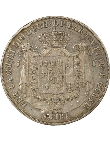 Etats Italiens Marie-Louise d'Autriche 5 lire Argent 1815 Parme