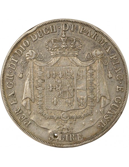 Etats Italiens Marie-Louise d'Autriche 5 lire Argent 1815 Parme