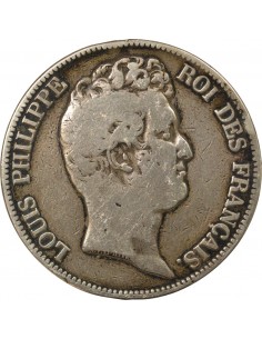 Louis-Philippe Ier Sans le I 5 Francs Argent 1830 A - Paris 2