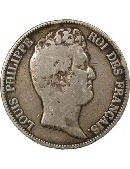 Louis-Philippe Ier Sans le I 5 Francs Argent 1830 A - Paris