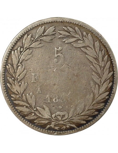 Louis-Philippe Ier Sans le I 5 Francs Argent 1830 A - Paris