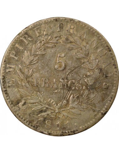 Roi d'Italie Empire 5 Francs Argent 1811 A - Paris