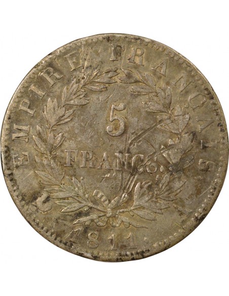 Roi d'Italie Empire 5 Francs Argent 1811 A - Paris