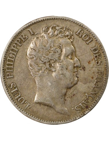 Tranche en creux 5 Francs Argent 1831 K Bordeaux