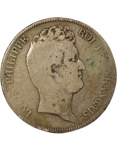 Louis-Philippe Ier Sans le I 5 Francs Argent 1830 A - Paris 2