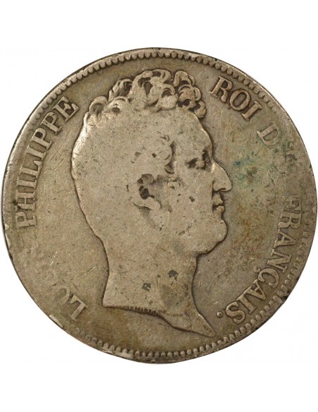 Louis-Philippe Ier Sans le I 5 Francs Argent 1830 A - Paris