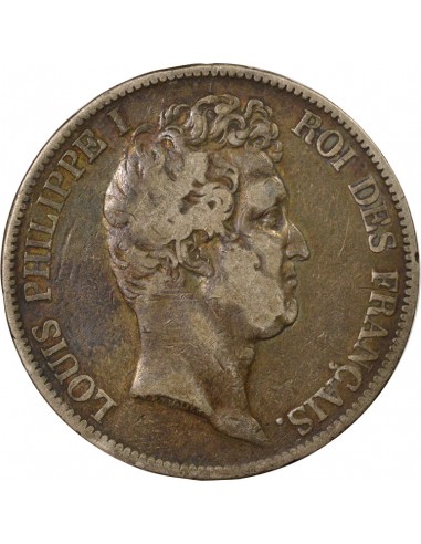 Tranche en creux 5 Francs Argent 1831 K Bordeaux