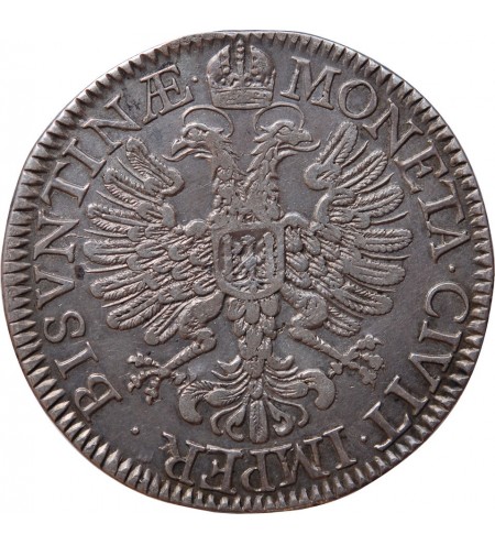 FRANCHE-COMTÉ, VILLE DE BESANÇON, CHARLES QUINT - DALDRE ARGENT 1661 ﻿