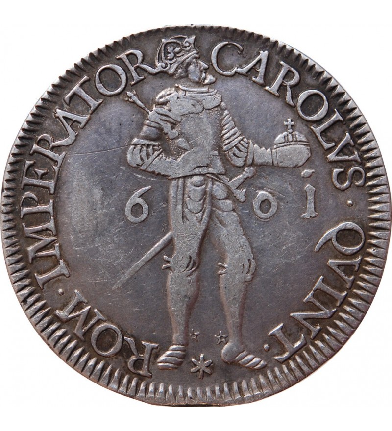 FRANCHE-COMTÉ, VILLE DE BESANÇON, CHARLES QUINT - DALDRE ARGENT 1661 ﻿