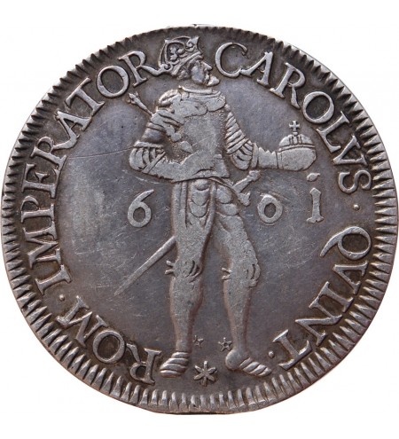 FRANCHE-COMTÉ, VILLE DE BESANÇON, CHARLES QUINT - DALDRE ARGENT 1661 ﻿
